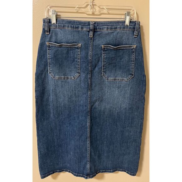 Elliott Lauren Perfect Stretch Denim Skirt. Size 6. - Picture 2 of 8